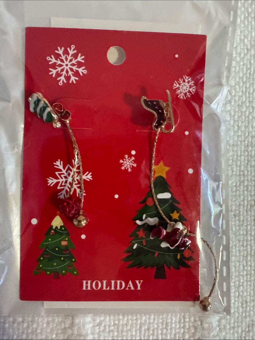 Christmas Earrings new in package